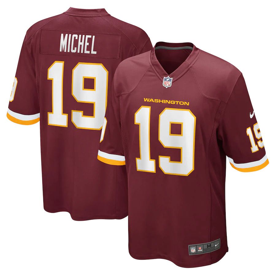 Men Washington Redskins #19 Marken Michel Nike Burgundy Game NFL Jersey